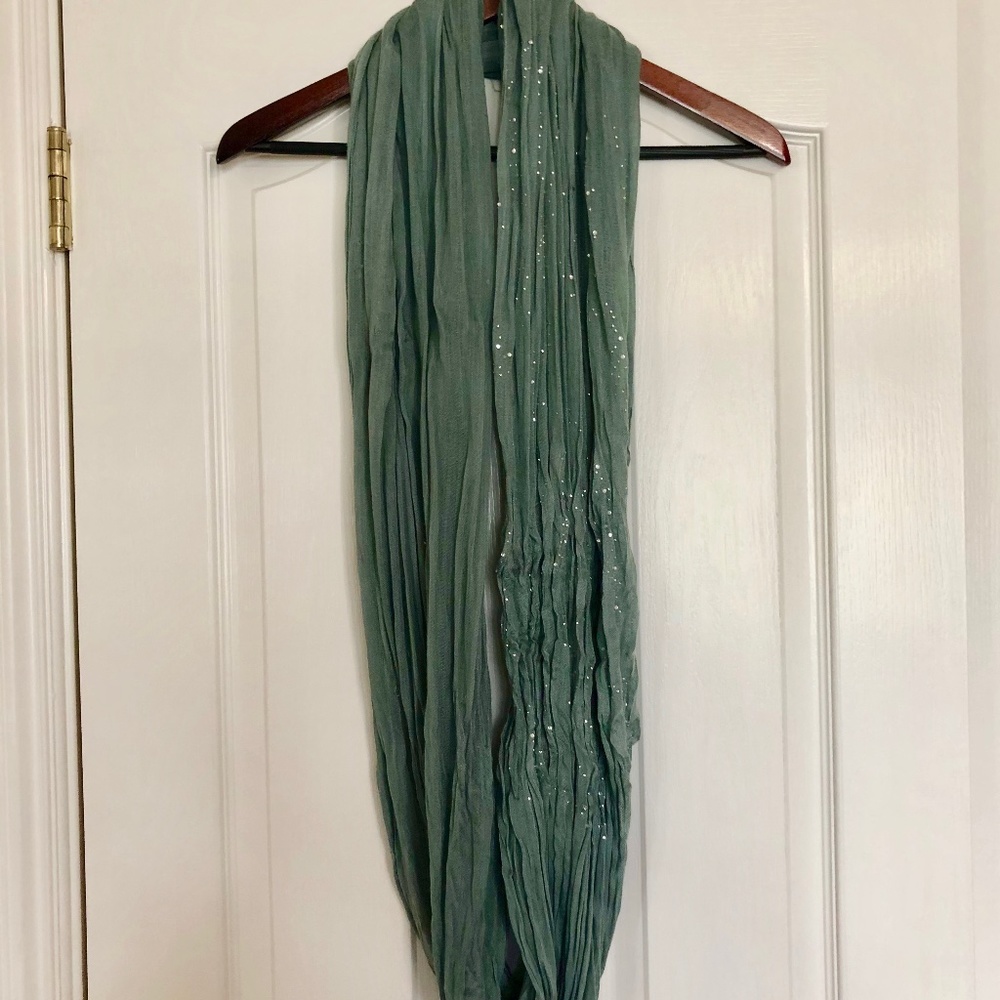 Teal Sheer Infinity Scarf
